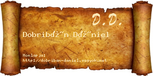 Dobribán Dániel névjegykártya