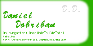 daniel dobriban business card